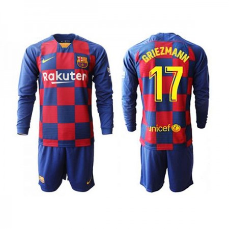 Billiga Fotbollströjor FC Barcelona Griezmann 17 Barn Hjemma tröja 2019/20 Långärmad